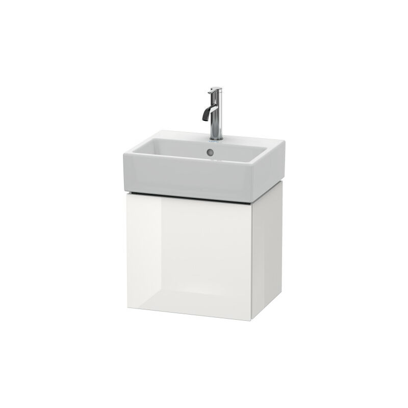 

Duravit L-Cube Mueble de pared 43,4x34,1 cm, 1 puerta, con bisagra a la derecha, para Vero Air 072445, color: Blanco Lila Seda Laca mate - LC6245R8787