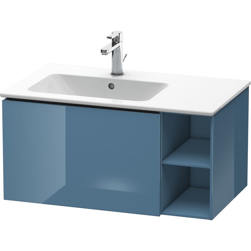 

Duravit L-Cube Mueble de pared 82,0 x 48,1 cm, 1 extraíble, estantería lateral, para ME by Starck 234583 Lavabo a la izquierda, color: Laca de alto