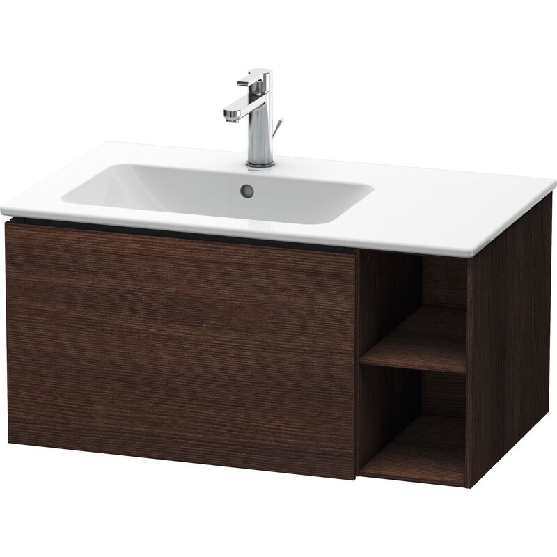 

Duravit L-Cube Mueble de pared 82,0 x 48,1 cm, 1 extraíble, estantería lateral, para ME by Starck 234583 Lavabo a la izquierda, color: Decoración