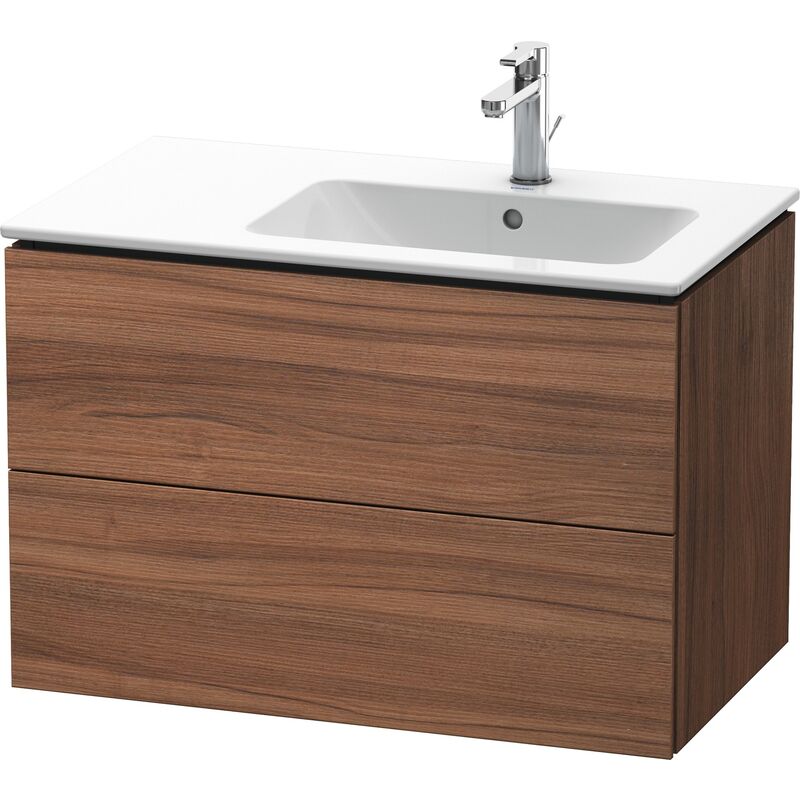 

Duravit L-Cube Mueble de pared 82,0 x 48,1 cm, 2 cajones, para ME by Starck 234683 Lavabo derecha, color: Nogal natural decorado - LC629207979