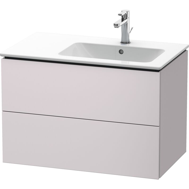 

Duravit L-Cube Mueble de pared 82,0 x 48,1 cm, 2 cajones, para ME by Starck 234683 Lavabo derecha, color: Blanco Lila Seda Laca mate - LC629208787