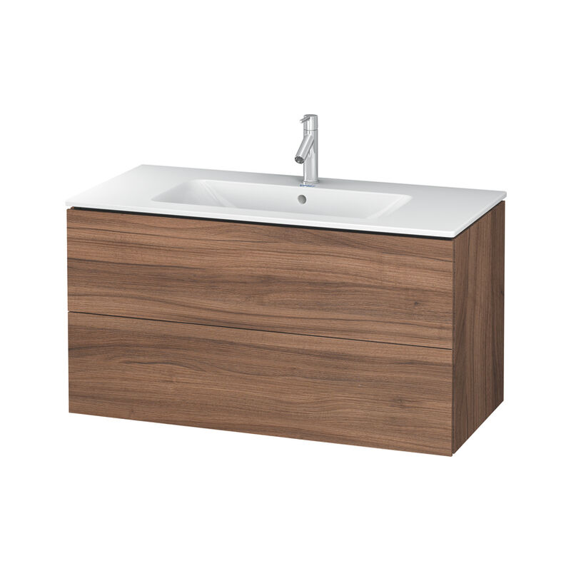 

Duravit L-Cube Mueble de pared, ancho 1020mm, profundidad 481, 2 cajones, se ajusta a las necesidades del cliente. Artículo 233610, color: Nogal