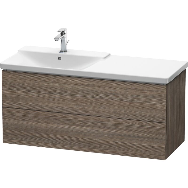 

Duravit L-Cube Mueble de pared ancho 1220mm, profundidad 481mm, 2 cajones, cabe 'P3 Comfort'. Artículo 233312, lavabo a la izquierda, color: Pino