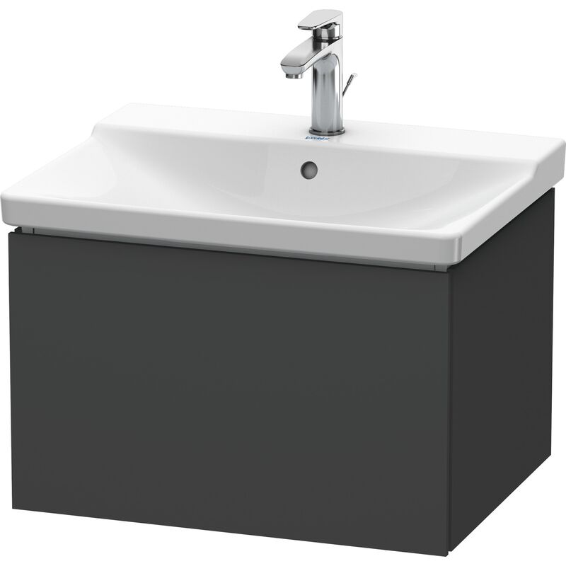 

Duravit L-Cube Mueble de pared, ancho 620mm, profundidad 481, 1 extraíble, se ajusta a la medida. Artículo 233265, color: Grafito Mate Decoración