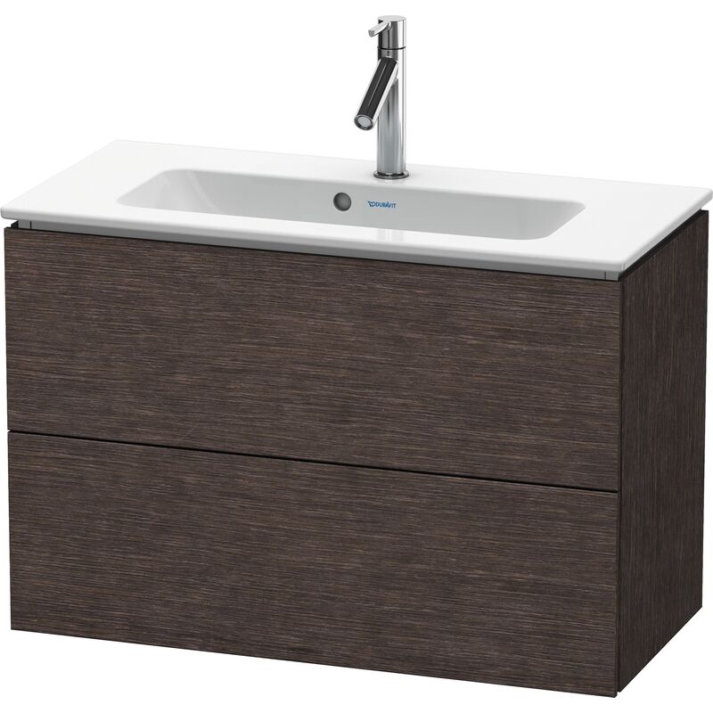 

Duravit L-Cube Mueble de pared Compact, 2 cajones, anchura: 820mm, para Me by Starck 234283, color: roble oscuro cepillado chapa de madera auténtica