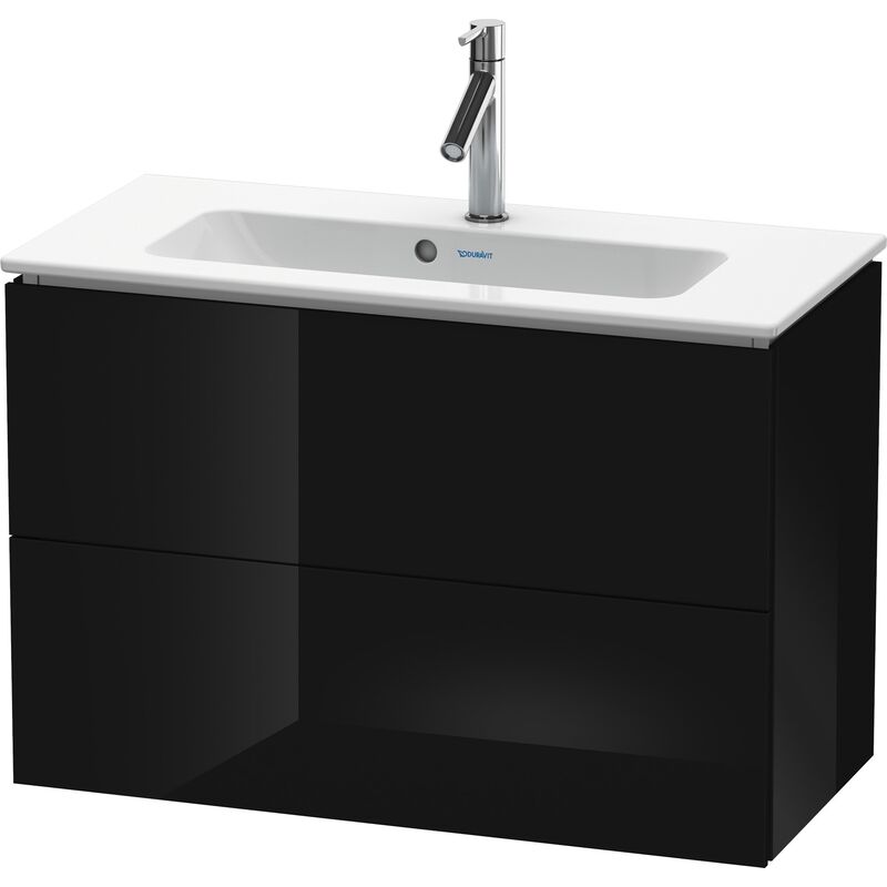 

Duravit L-Cube Mueble de pared Compact, 2 cajones, anchura: 820mm, para Me by Starck 234283, color: Laca negra de alto brillo - LC625704040