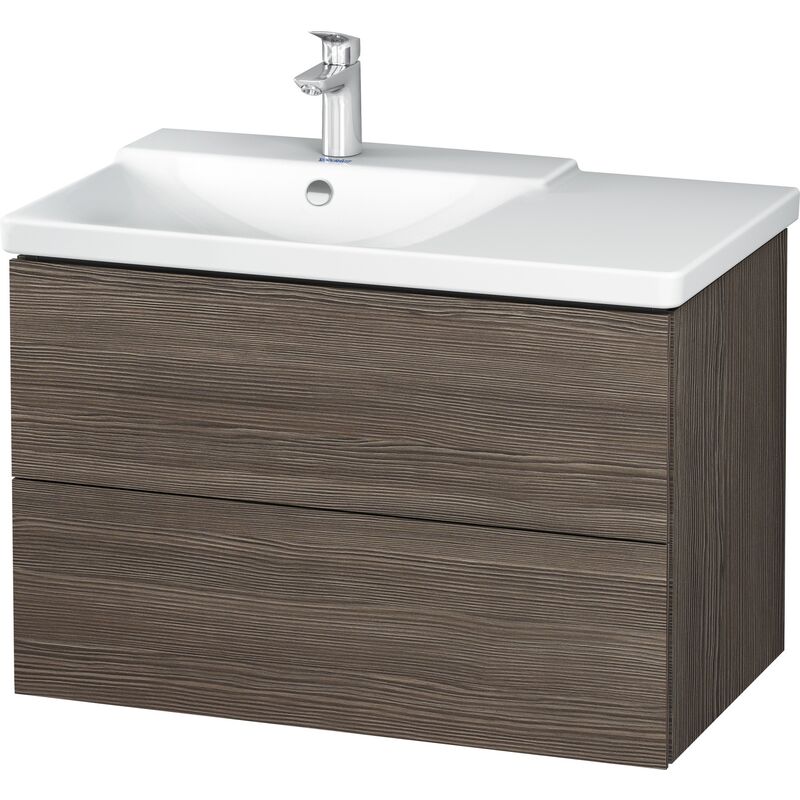 

Duravit L-Cube Mueble de pared de 820mm de ancho, profundidad 481, 2 cajones, cabe 'P3 Comfort Artículo 233385, cuenca izquierda, color: Pino Terra