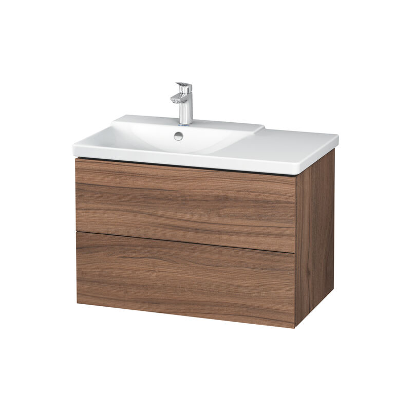 

Duravit L-Cube Mueble de pared de 820mm de ancho, profundidad 481, 2 cajones, cabe 'P3 Comfort Artículo 233385, cuenca izquierda, color: Nogal