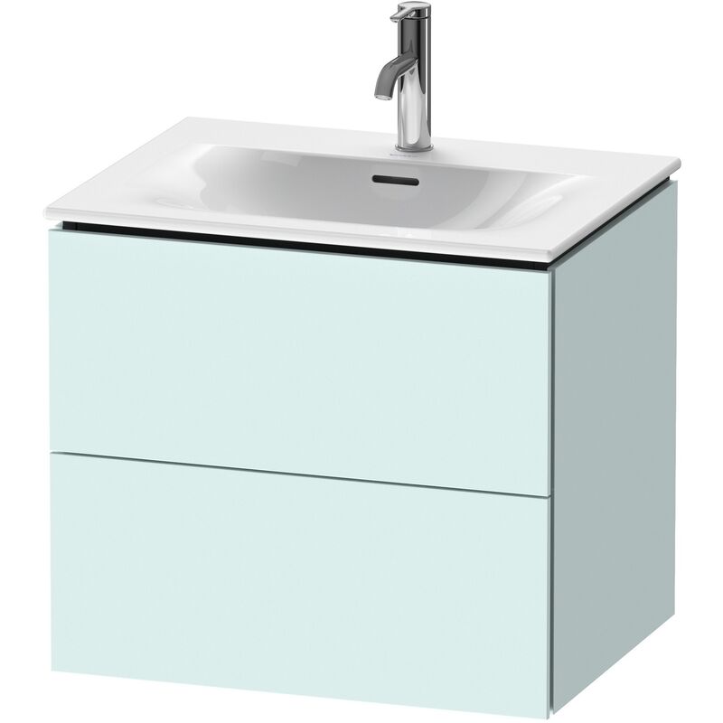 

Duravit L-Cube Mueble de pared LC6305, 620x481 mm, 2 cajones, para Viu 234463, color: Azul claro mate - LC630500909