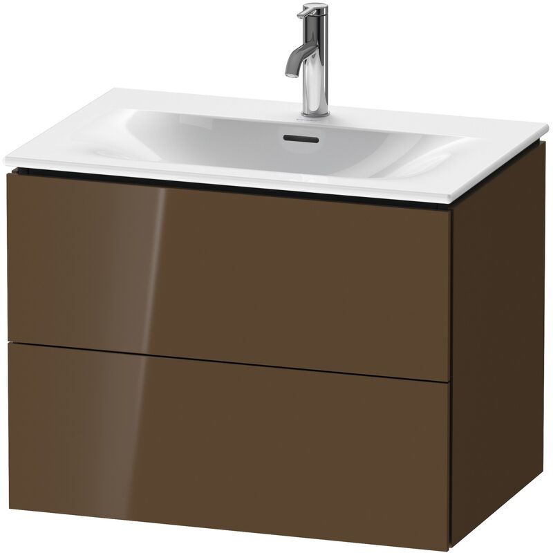 

Duravit L-Cube Mueble de pared LC6306, 720x481 mm, 2 cajones, para Viu 234473, color: Marrón Oliva Laca Alto Brillo - LC630606161