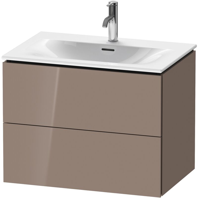 

Duravit L-Cube Mueble de pared LC6306, 720x481 mm, 2 cajones, para Viu 234473, color: Cappuccino laca alto brillo - LC630608686