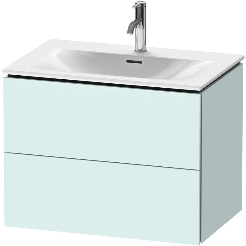 

Duravit L-Cube Mueble de pared LC6306, 720x481 mm, 2 cajones, para Viu 234473, color: Azul claro mate - LC630600909