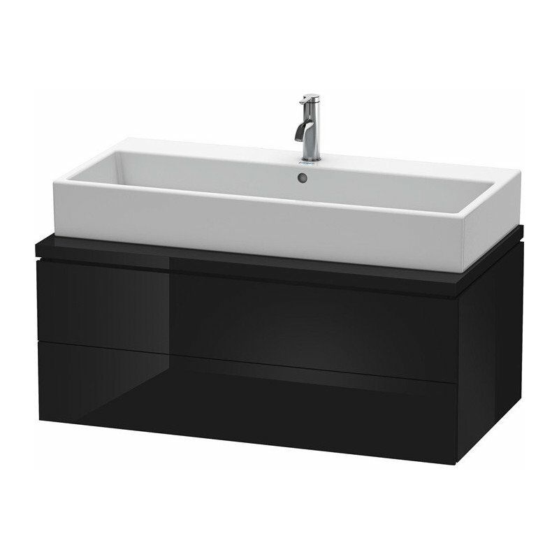 

Duravit - Mueble bajo lavabo L-CUBE 1020x547x400mm negro alto brillo