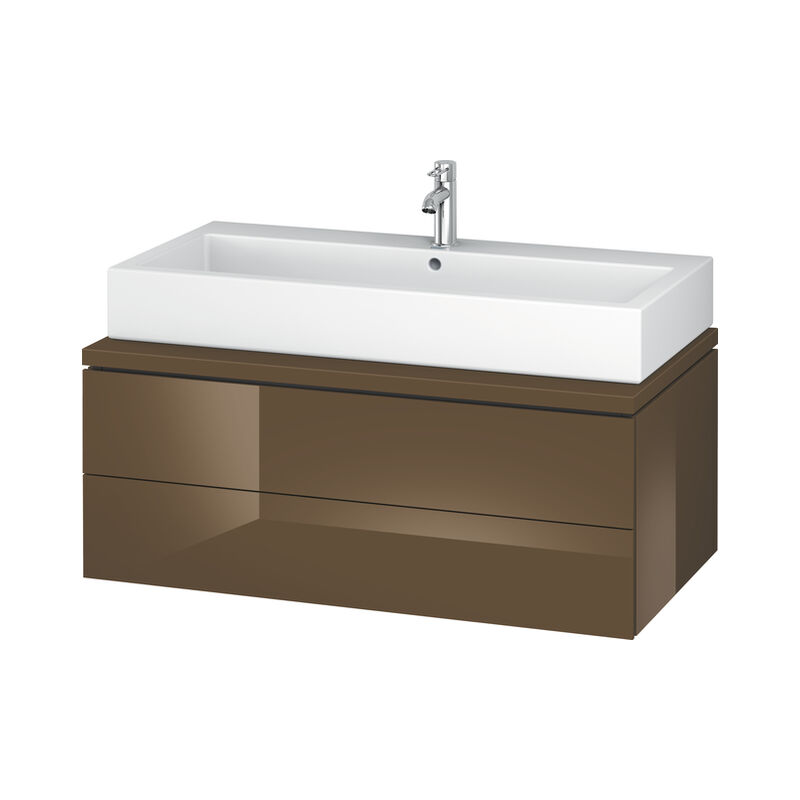 

Duravit Ag - Duravit L-Cube Mueble para consola, ancho 1020, profundidad 547mm, 2 cajones, color: Marrón Oliva Laca Alto Brillo - LC581906161