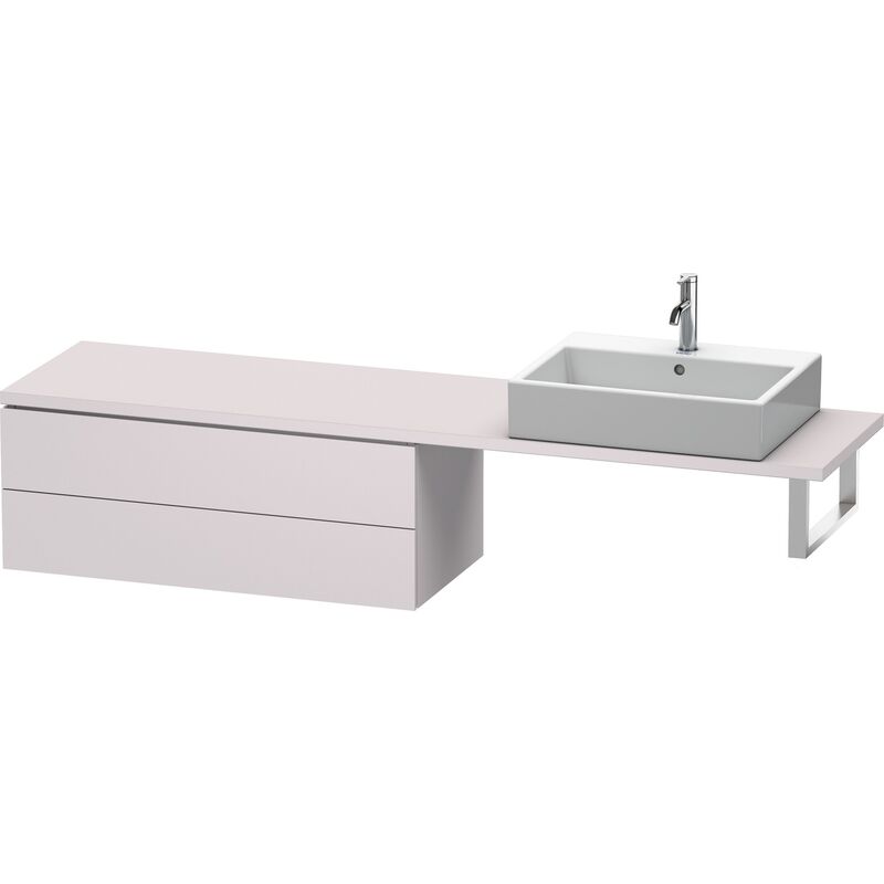 

Duravit L-Cube Mueble para consola, ancho 1020mm, profundidad 477mm, 2 cajones, color: Blanco Lila Seda Laca mate - LC582908787