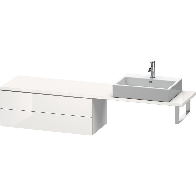 

Duravit L-Cube Mueble para consola, ancho 1020mm, profundidad 477mm, 2 cajones, color: Laca blanca de alto brillo - LC582908585