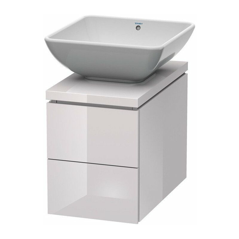 

Mueble de baño L-CUBE 320x547x400mm blanco lila brillante