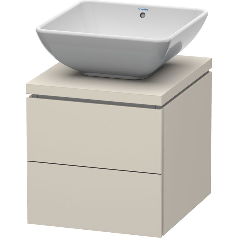 

Duravit Ag - Mueble de lavabo Duravit L-Cube para consola, ancho 720mm, profundidad 477mm, 2 cajones, color: Decoración Topo - LC580609191