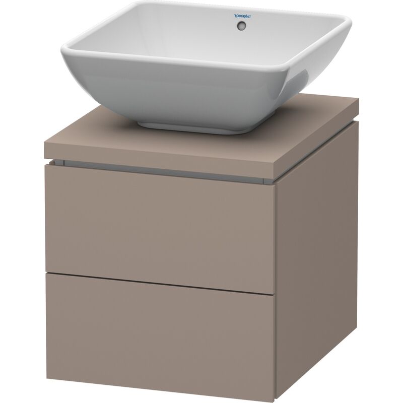 

Duravit Ag - Mueble de lavabo Duravit L-Cube para consola, ancho 720mm, profundidad 477mm, 2 cajones, color: Decoración Basalto Mate - LC580604343