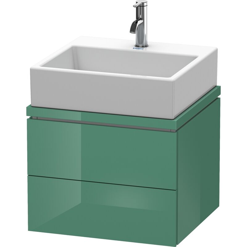 

Duravit L-Cube Mueble para consola, ancho 520mm, profundidad 477mm, 2 cajones, color: Jade laca alto brillo - LC580800303