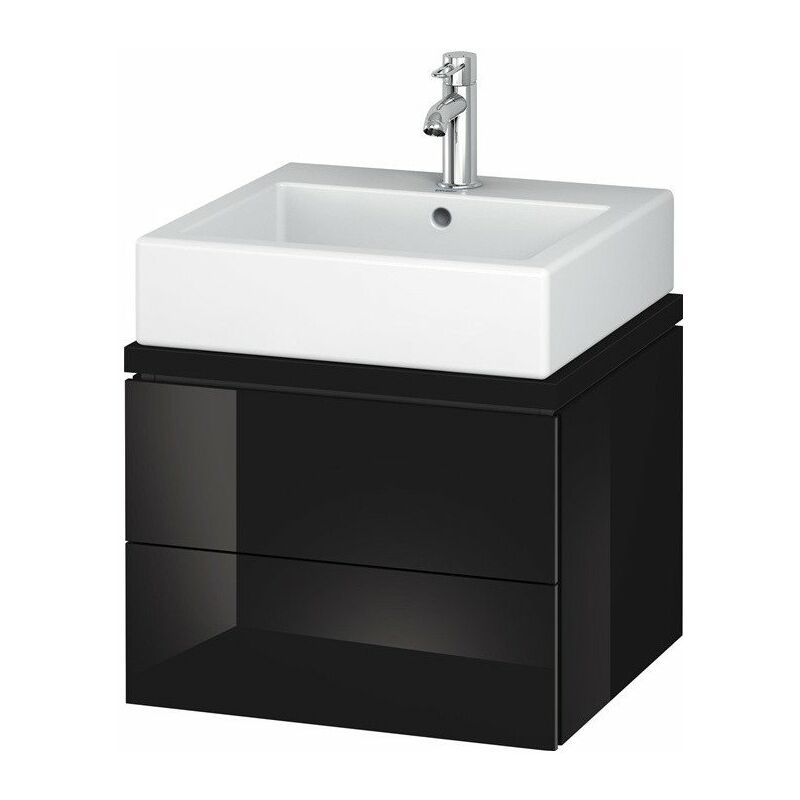 

Duravit - Mueble bajo lavabo L-CUBE 520x477x400mm negro alto brillo