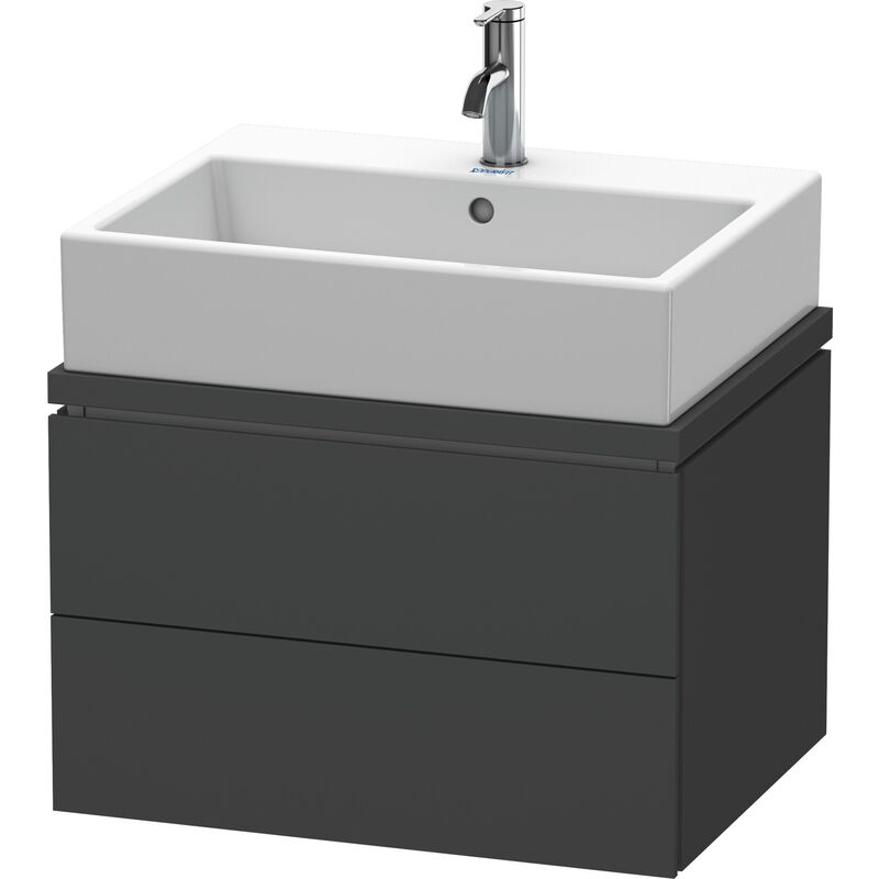 

Duravit L-Cube Mueble para consola Ancho 620mm, profundidad 477mm, 2 cajones, color: Grafito Mate Decoración - LC580504949