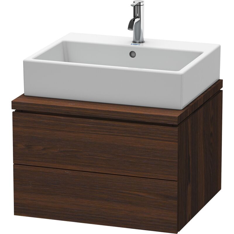 

Duravit Ag - Duravit L-Cube Mueble para consola, ancho 620mm, profundidad 547mm, 2 cajones, color: Nogal cepillado Chapa de madera auténtica