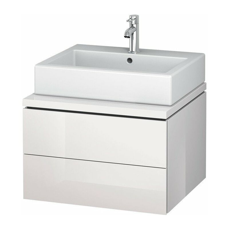 

Duravit - Mueble bajo lavabo L-CUBE 620x547x400mm negro de alto brillo