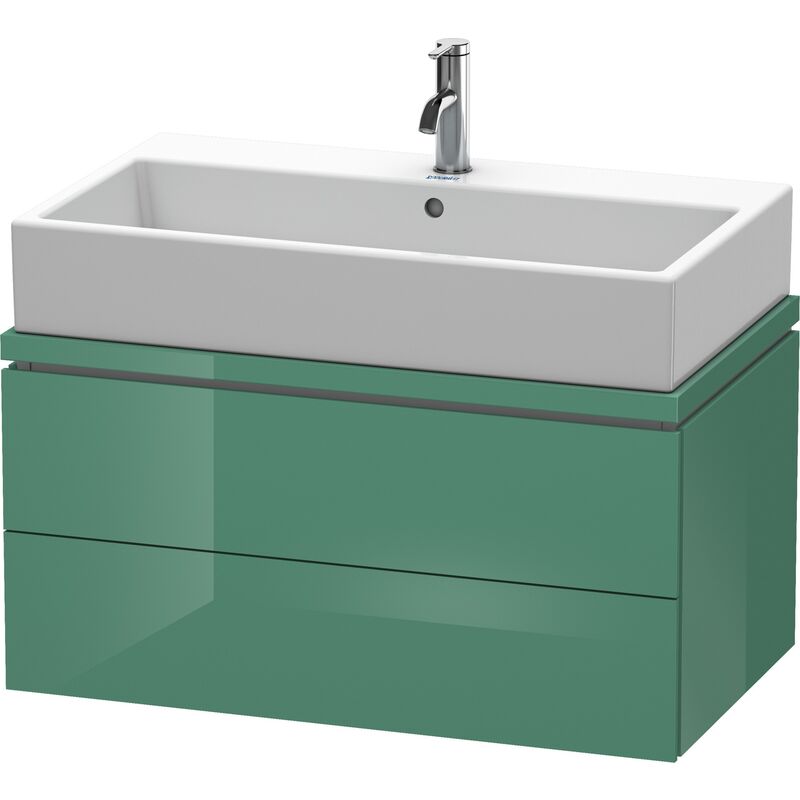 

Duravit Ag - Duravit L-Cube Mueble para consola, ancho 820mm, profundidad 477mm, 2 cajones, color: Jade laca alto brillo - LC580700303