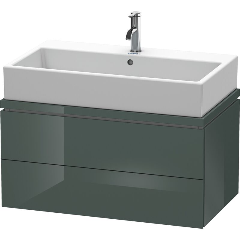 

Duravit Ag - Duravit L-Cube Mueble para consola, ancho 820mm, profundidad 477mm, 2 cajones, color: Laca de alto brillo Dolomiti Grey - LC580703838