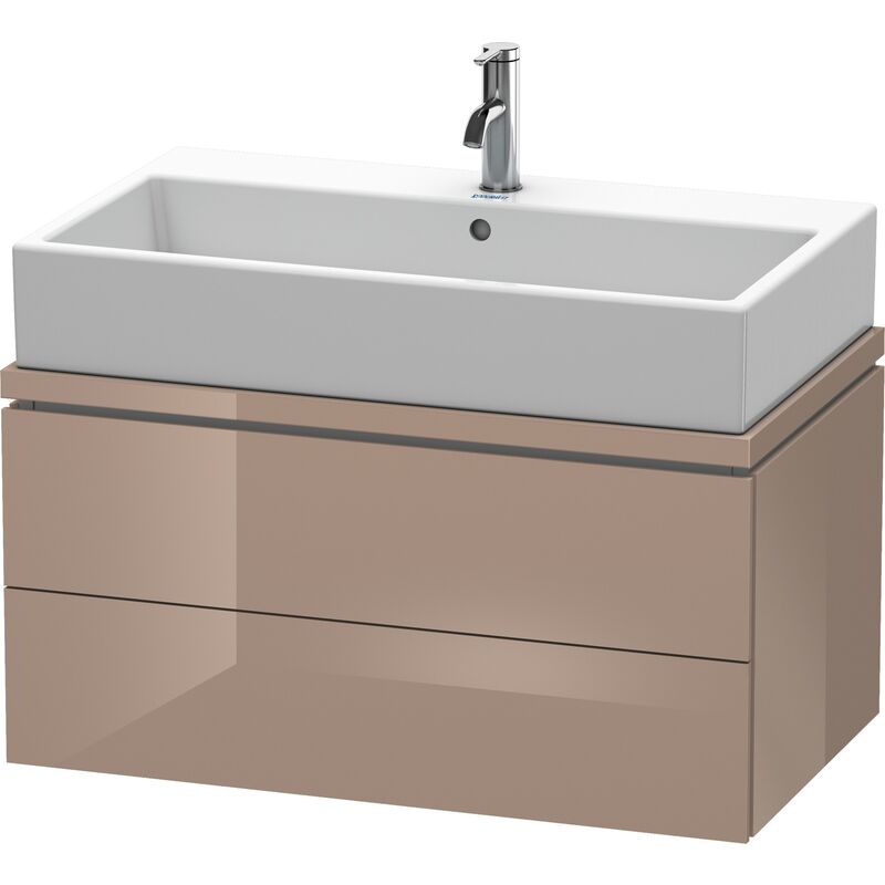 

Duravit Ag - Duravit L-Cube Mueble para consola, ancho 820mm, profundidad 477mm, 2 cajones, color: Cappuccino laca alto brillo - LC580708686