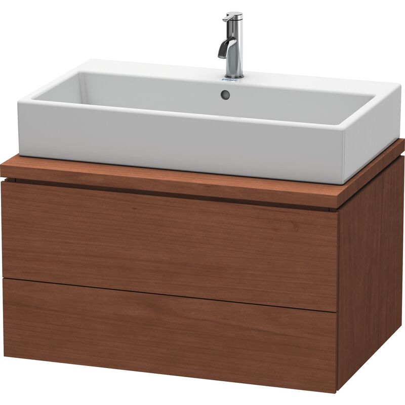 

Duravit L-Cube Mueble para consola, ancho 820mm, profundidad 547mm, 2 cajones, color: Chapa de madera auténtica de nogal americano - LC581701313