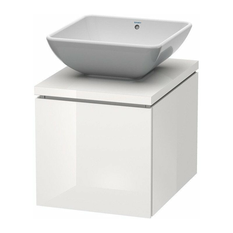 

Mueble bajo lavabo L-CUBE 420x547x400mm blanco brillante falta