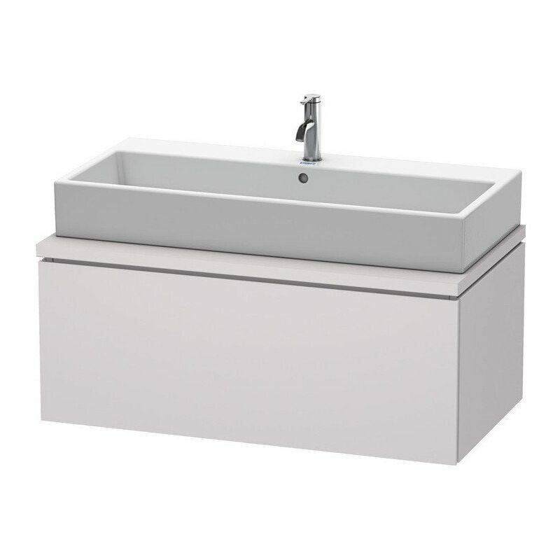 

Mueble bajo lavabo L-CUBE 1020x547x400mm blanco satinado lila