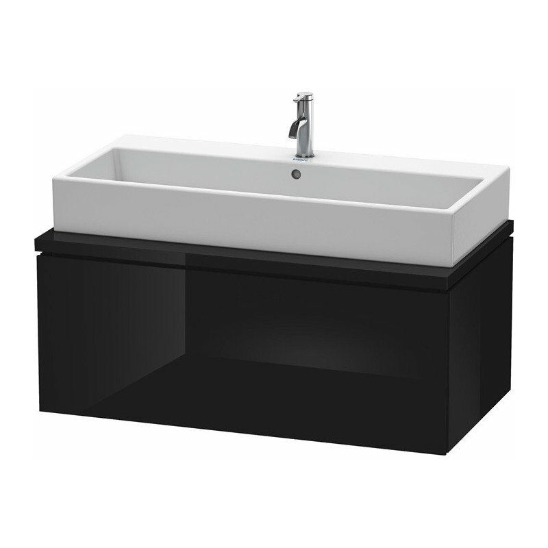 

Mueble bajo lavabo L-CUBE 1020x547x400mm negro alto brillo