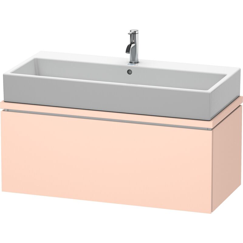 

Duravit Ag - Duravit L-Cube Unidad de lavabo para consola, anchura 1020mm, profundidad 477mm, 1 extraíble, color: Albaricoque Perla seda laca mate