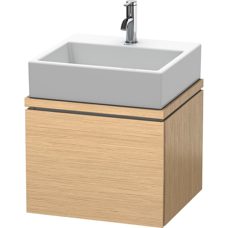 

Duravit Ag - Duravit L-Cube Unidad de lavabo para consola, anchura 520mm, profundidad 477mm, 1 extraíble, color: Roble cepillado Chapa de madera