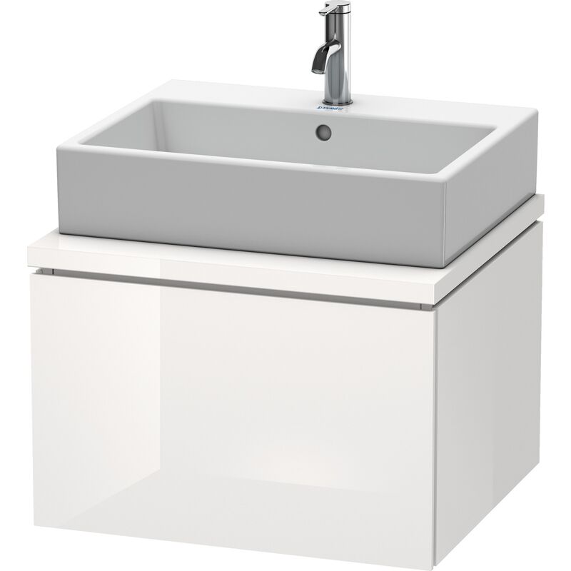 

Duravit Ag - Duravit L-Cube Unidad de lavabo para consola, anchura 620mm, profundidad 547mm, 1 extraíble, color: Decoración blanca de alto brillo