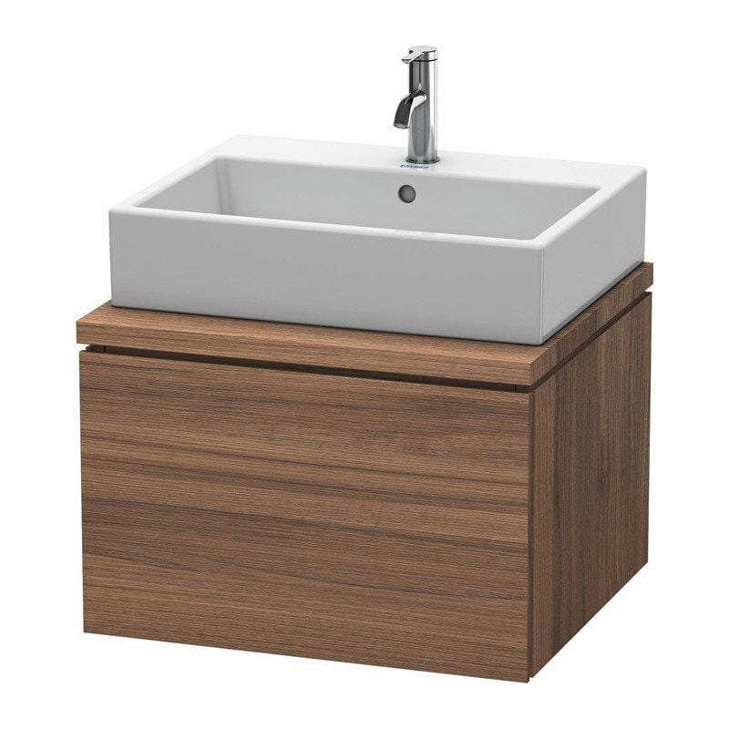 

Mueble bajo lavabo L-CUBE 620x547x400mm nogal natural