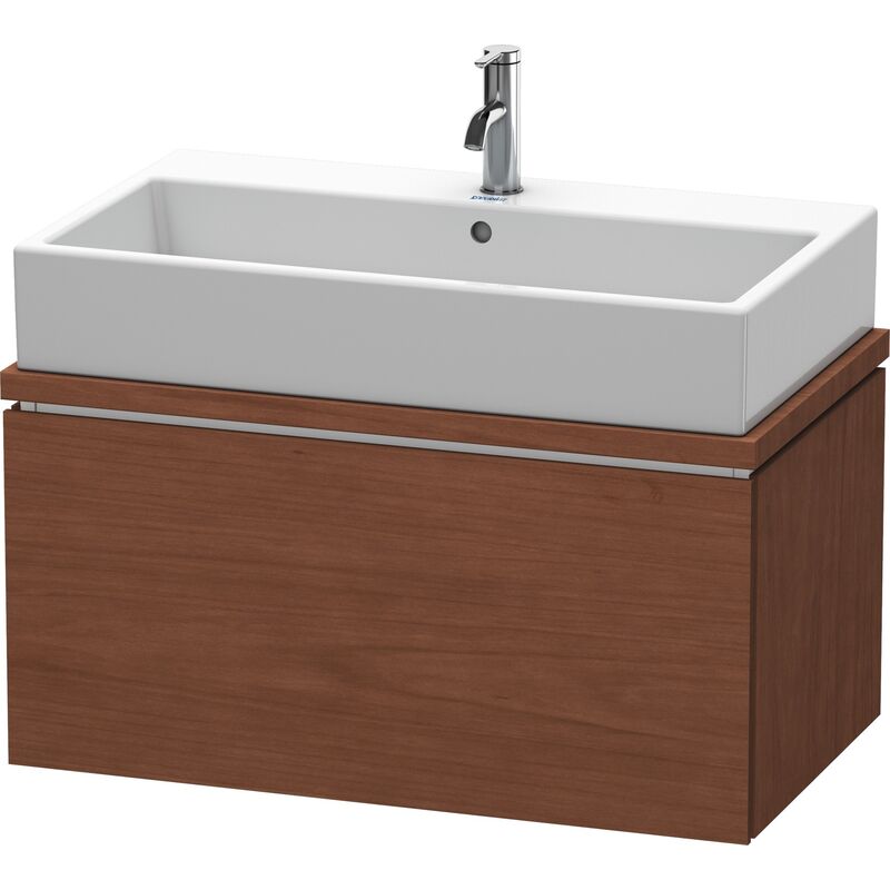 

Duravit Ag - Duravit L-Cube Unidad de lavabo para consola, anchura 820mm, profundidad 477mm 1 extraíble, color: Chapa de madera auténtica de nogal