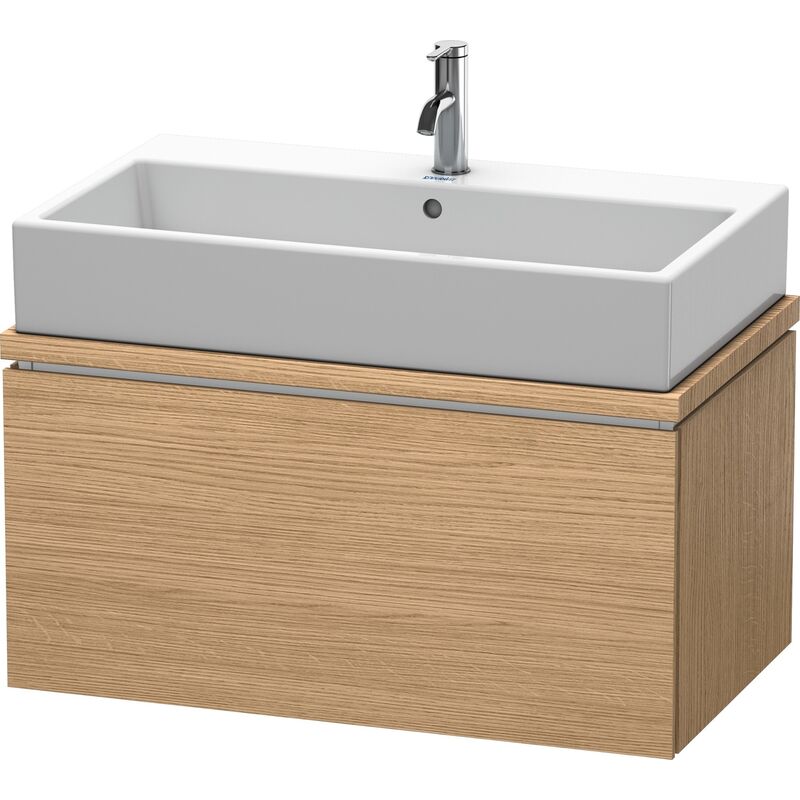 

Duravit Ag - Duravit L-Cube Unidad de lavabo para consola, anchura 820mm, profundidad 477mm 1 extraíble, color: Decoración Roble Europeo - LC580205252