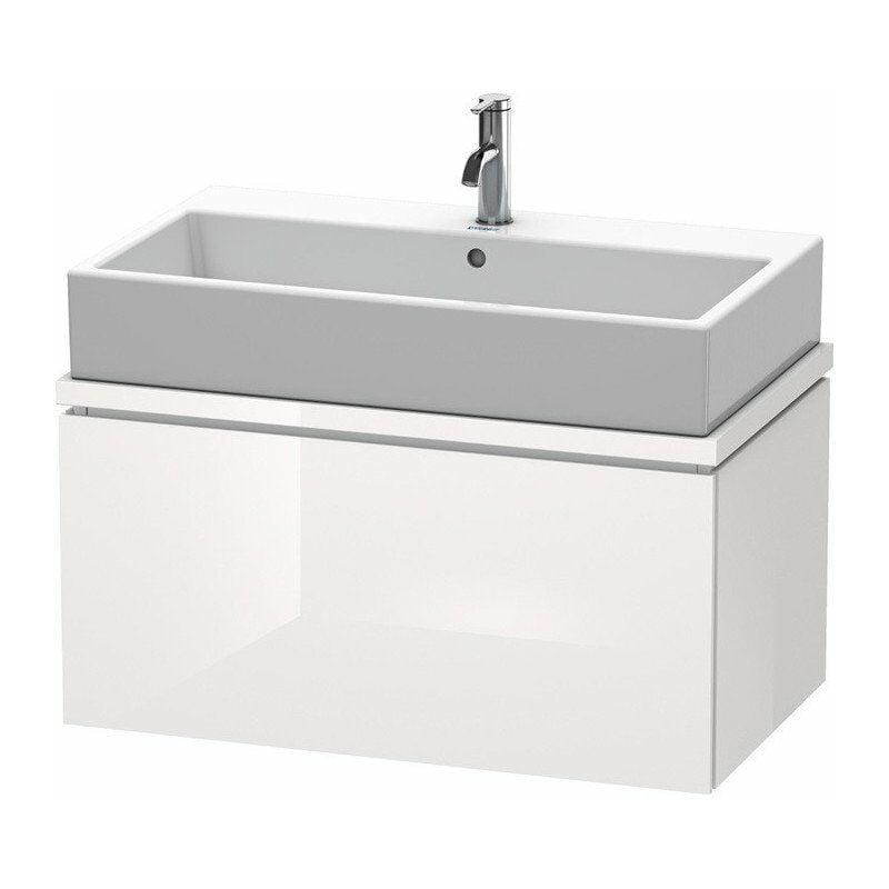 

Mueble bajo lavabo L-CUBE 820x477x400mm blanco brillante