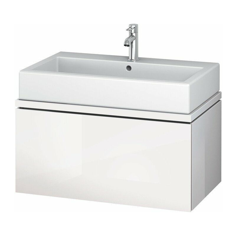 

Mueble bajo lavabo L-CUBE 820x477x400mm marrón oliva brillo intenso
