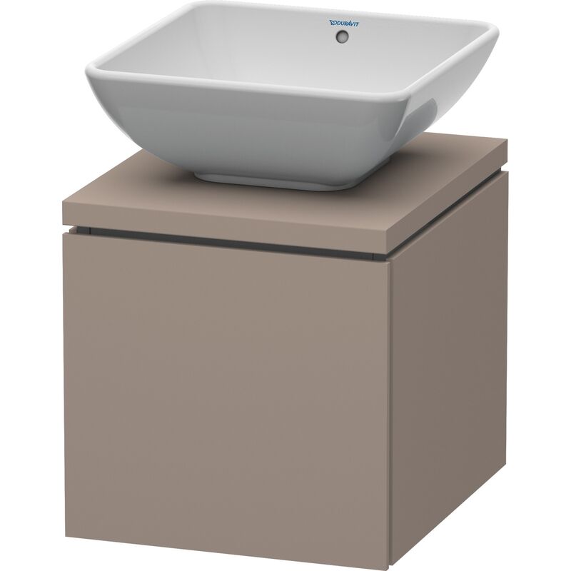 

Mueble de lavabo Duravit L-Cube para consola, ancho 720mm, profundidad 477mm, 1 cajón, color: Decoración Basalto Mate - LC580104343