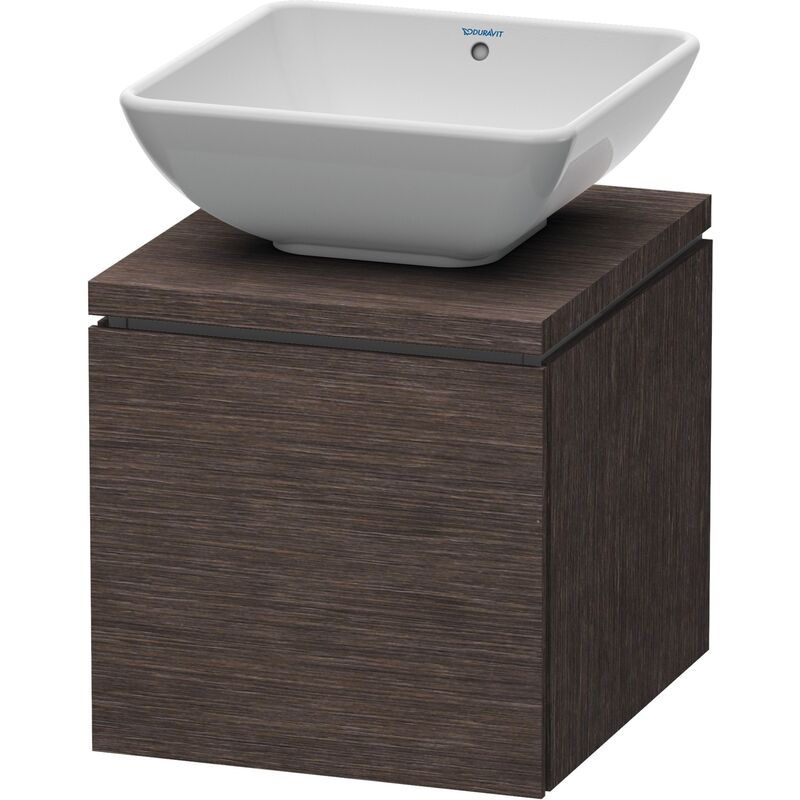 

Mueble de lavabo Duravit L-Cube para consola, ancho 720mm, profundidad 477mm, 1 cajón, color: roble oscuro cepillado chapa de madera auténtica