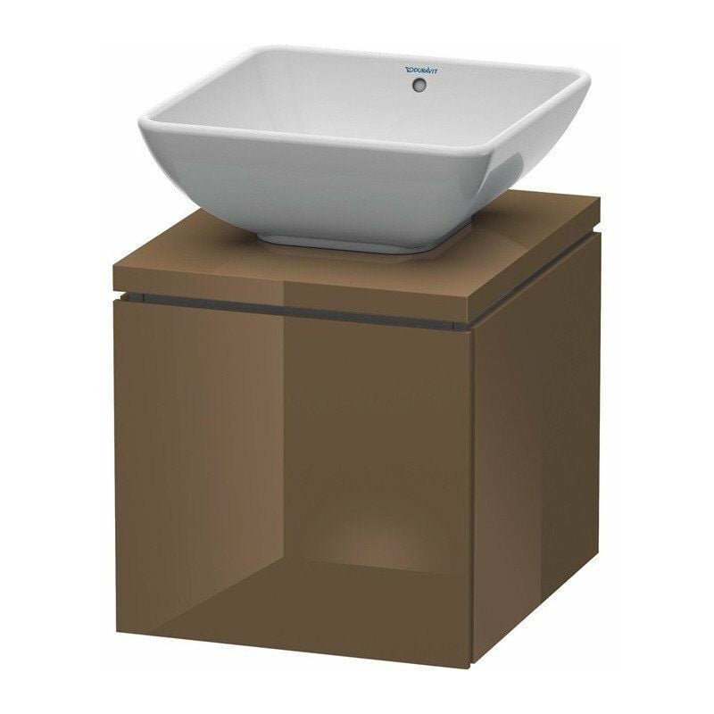 

Mueble bajo lavabo L-CUBE 420x477x400mm marrón oliva brillo intenso