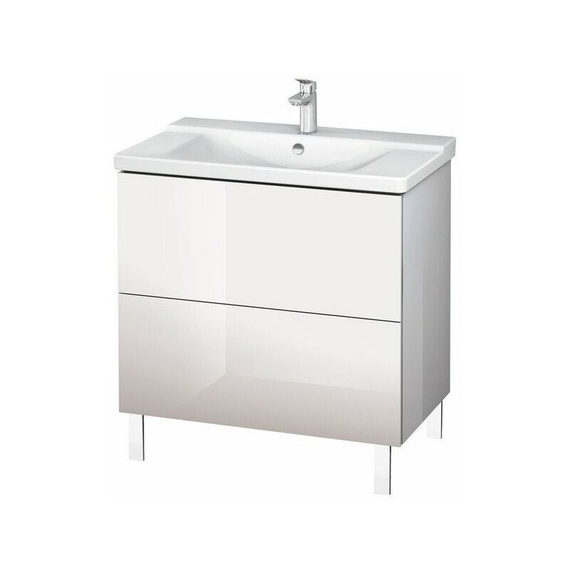 

Mueble bajo lavabo L-CUBE 820x481x709mm nogal natural