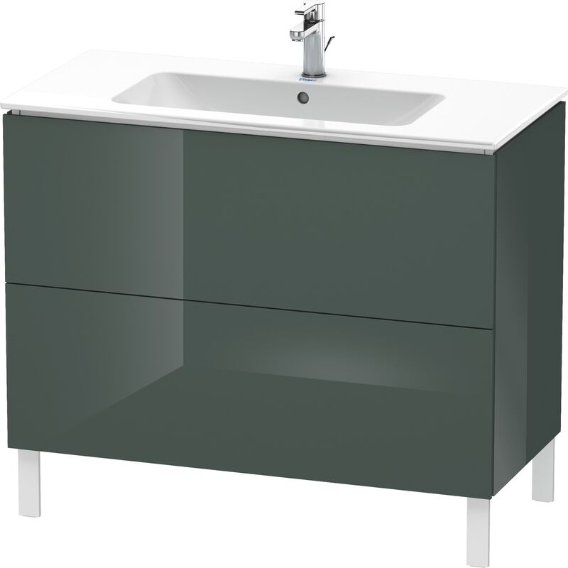 

Duravit L-Cube Vanity unit vertical, anchura 1020mm, profundidad 481mm, 2 extraíbles, adecuado para mí por Starck Artículo 233610, color: Laca de