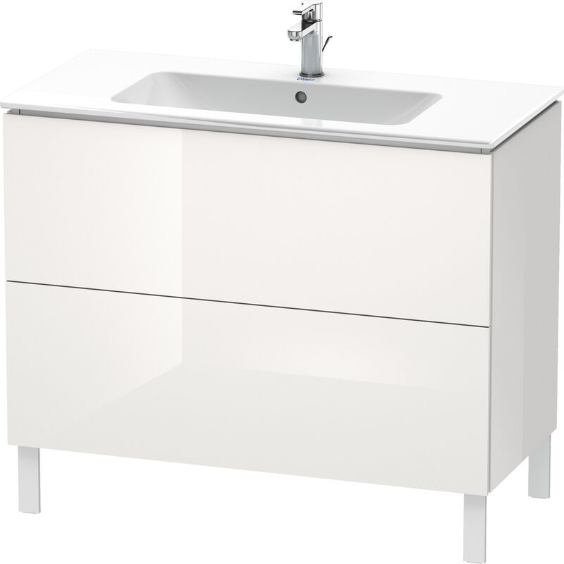 

Duravit L-Cube Vanity unit vertical, anchura 1020mm, profundidad 481mm, 2 extraíbles, adecuado para mí por Starck Artículo 233610, color: Laca blanca