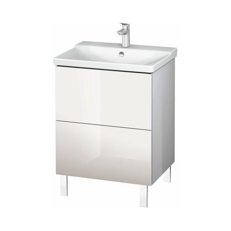 

Duravit - Mueble bajo lavabo L-CUBE 620x481x709mm alto brillo albaricoque perla